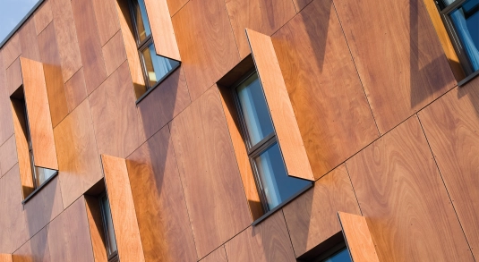 Exterior shot and Interior of health services building
