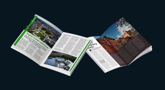 Images of press and media articles delivered by Fabrick's construction PR team for GroupBC
