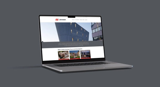 Image of contractor, Jenner Group's new website created by Fabrick's digital website design and build team